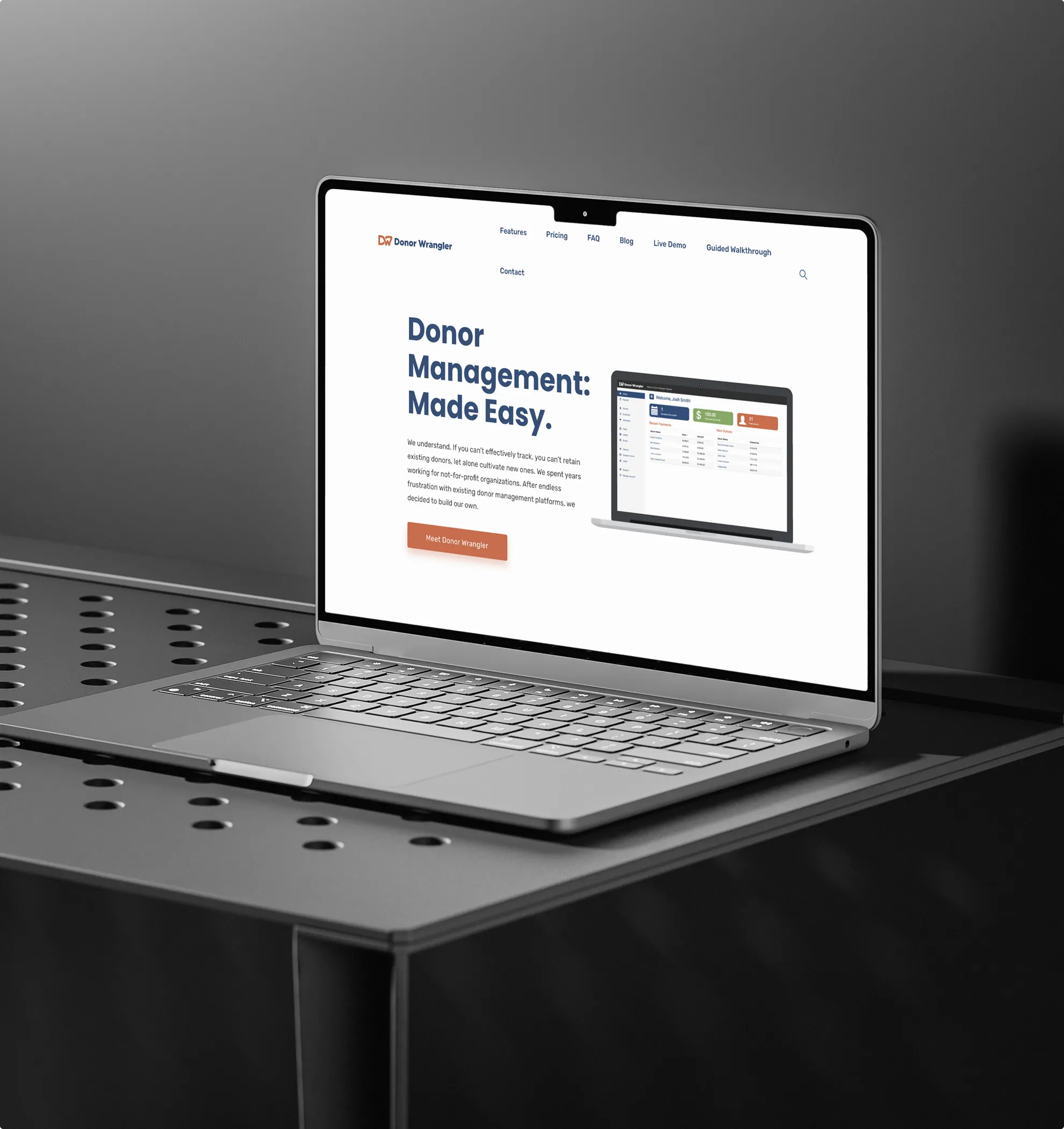 Donor Wrangler Website